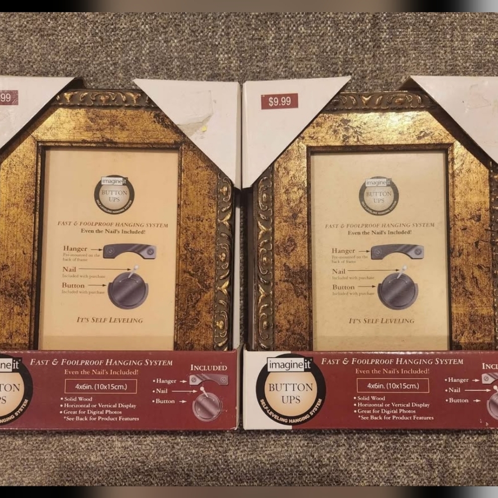 Gold Picture Frame Set
